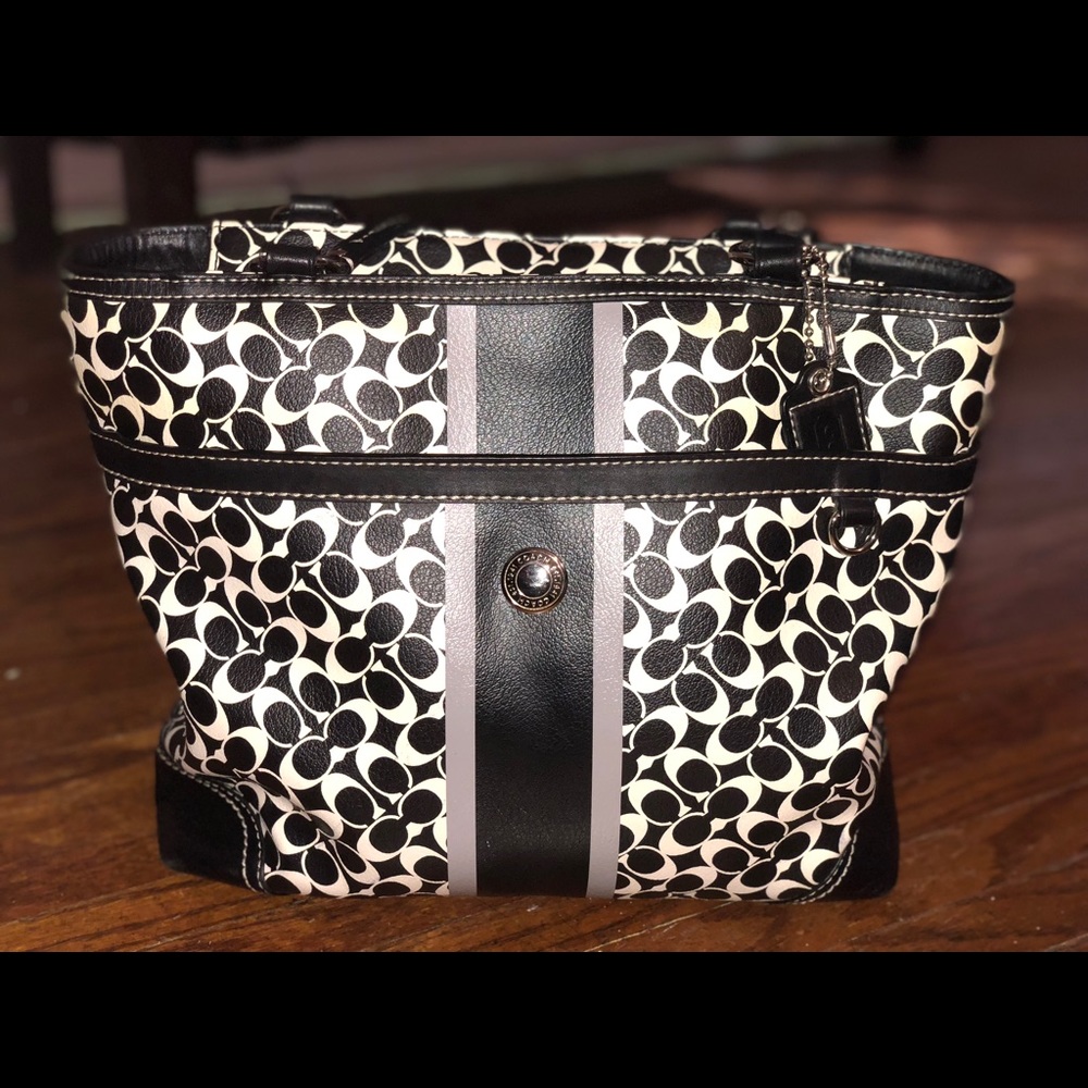 Coach Heritage Stripe Tote
